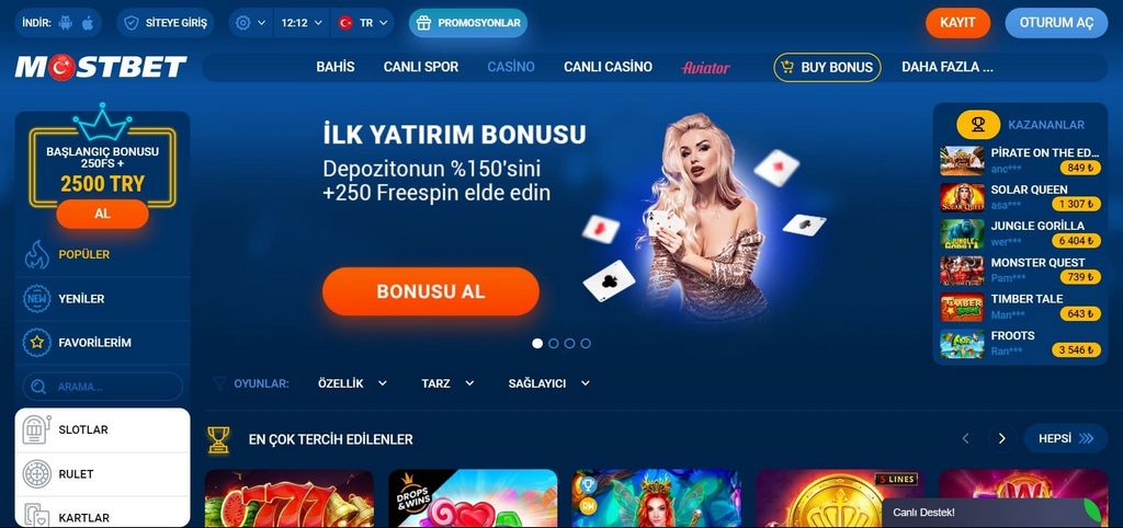 Казино Mostbet Online